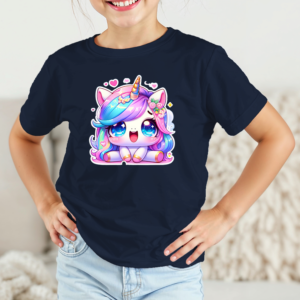 Vaikiški marškinėliai su spauda „Spindesio vienaragis“