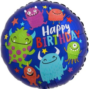 Folinis dvipusis helio balionas monstriukai