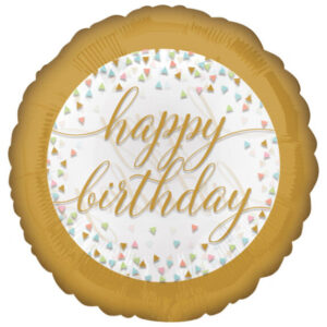 Folinis helio balionas „Gimtadienio konfeti“