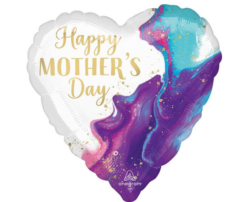 folinis helio balionas sirdele mamos dienos proga