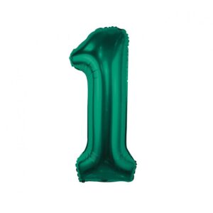 Žalias folinis XXL balionas skaičius 1