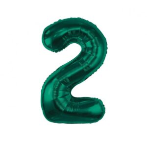 Žalias folinis XXL balionas skaičius 2