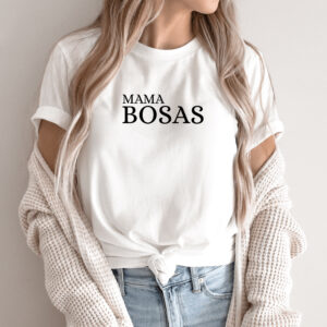 Unisex marškinėliai su spauda „Mama bosas“