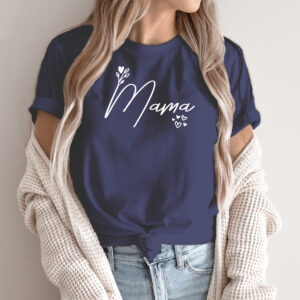 Unisex marškinėliai su spauda „Meilė vardu mama“