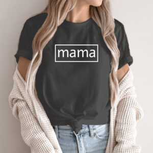 Unisex marškinėliai su spauda „Tikra mama“