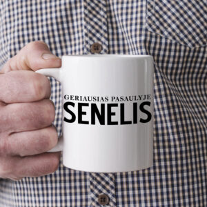 Puodelis „Geriausias pasaulyje senelis“