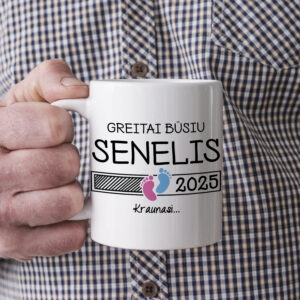 Puodelis „Greitai būsiu senelis“