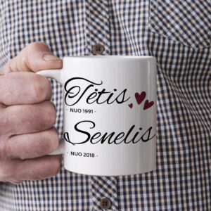 Puodelis „Tėtis ir senelis nuo“